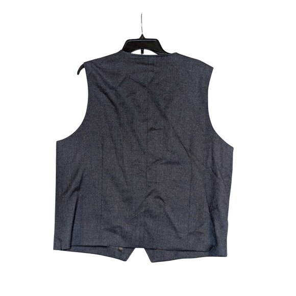 Joseph Abboud Mens XXL Bluish Gray Button-Up Dress Vest NWOT - Picture 3 of 4